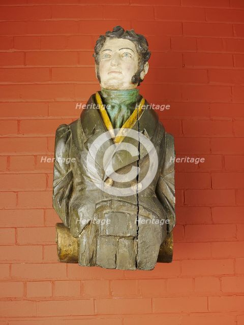 Ship Figurehead, Male Figure, 1830/40. Creator: Unknown.