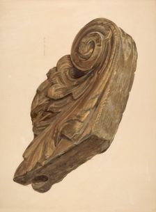 Ship Figurehead, c. 1939. Creator: Samuel Philpot