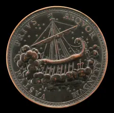 Ship Guided by Stars [reverse], 1740. Creator: Antonio Francesco Selvi