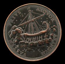 Ship Guided by Stars [reverse], 1740. Creator: Antonio Francesco Selvi