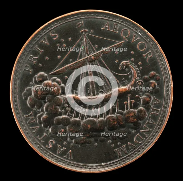 Ship Guided by Stars [reverse], 1740. Creator: Antonio Francesco Selvi.