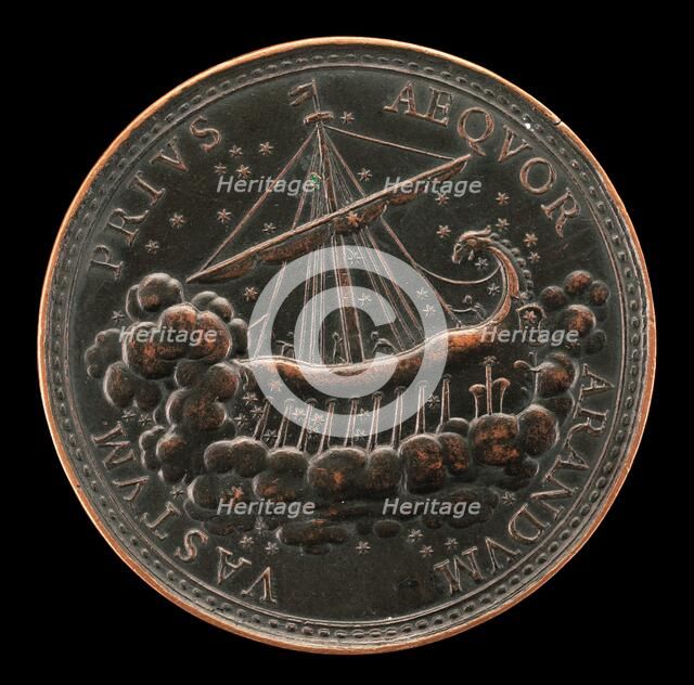 Ship Guided by Stars [reverse], 1740. Creator: Antonio Francesco Selvi.