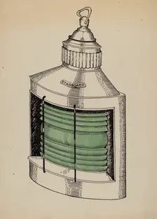 Ship Lantern, c. 1936. Creator: Florence Huston