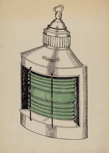 Ship Lantern, c. 1936. Creator: Florence Huston