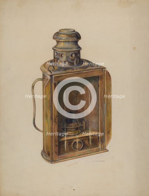 Ship Lantern, c. 1939. Creator: Samuel Philpot.