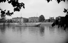 Ship moored on the Thames at Hammersmith, London, c1945-1965. Artist: SW Rawlings