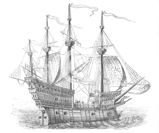 'Ship of Henry VIII', c1880. Artist: Unknown.