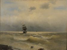 Ship off the coast, First half of the 19th century