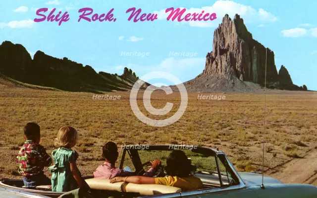 Ship Rock, New Mexico, USA, 1955. Artist: Unknown