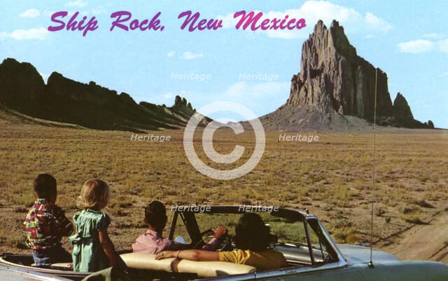 Ship Rock, New Mexico, USA, 1955. Artist: Unknown