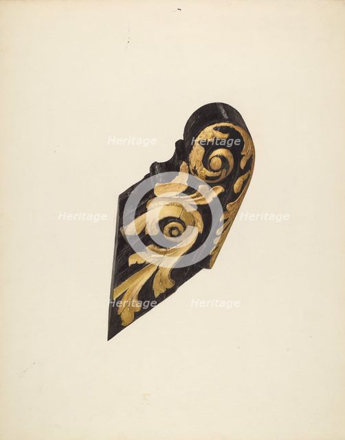 Ship's Billethead, c. 1938. Creator: Jane Iverson.