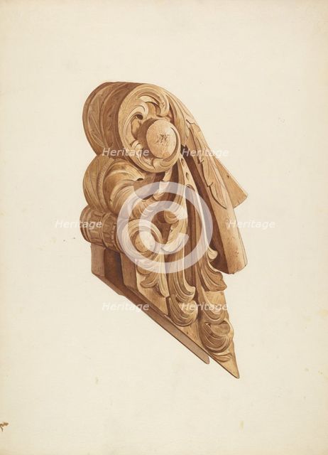 Ship's Billethead, c. 1939. Creator: Willard Hazen.