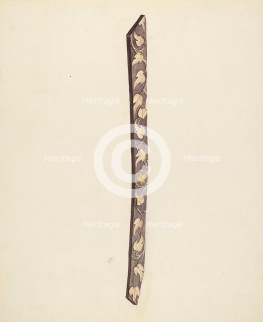 Ship's Carving, 1935/1942. Creator: Frances Matsubara.