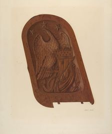 Ship's Carving, c. 1939. Creator: Albert Rudin