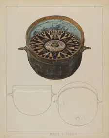 Ship's Compass, c. 1937. Creator: Magnus S. Fossum