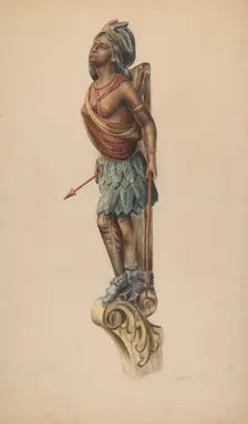 Ship's Figurehead, c. 1938. Creator: Charles Bowman