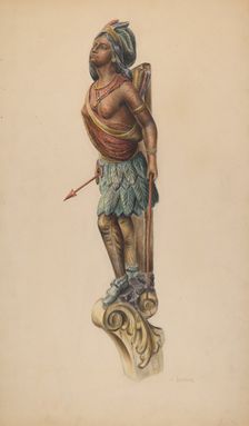 Ship's Figurehead, c. 1938. Creator: Charles Bowman