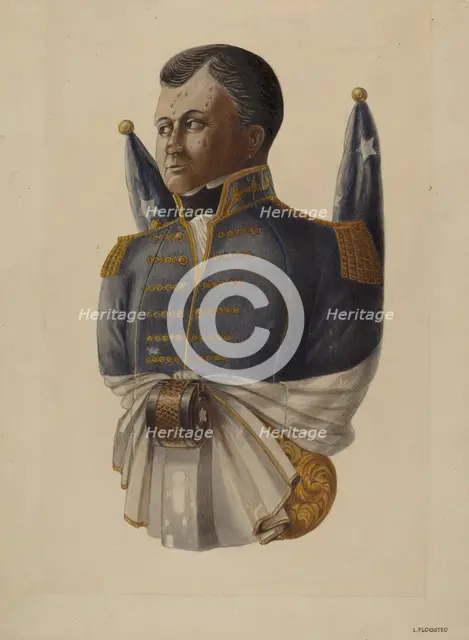Ship's Figurehead, c. 1938. Creator: Louis Plogsted.