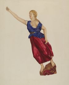 Ship's Figurehead, c. 1939. Creator: Lucille Lacoursiere