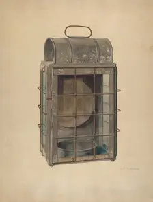 Ship's Lantern, c. 1942. Creator: Arthur Ringold