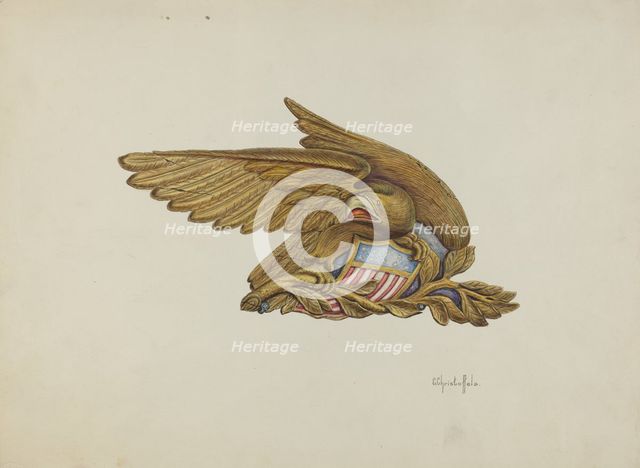 Ship's Stern Piece, c. 1940. Creator: Cornelius Christoffels.