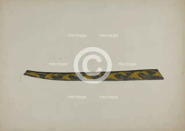 Ship's Trailboard, c. 1939. Creator: Sadie Berman.