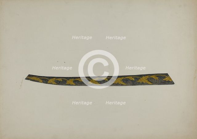 Ship's Trailboard, c. 1939. Creator: Sadie Berman.