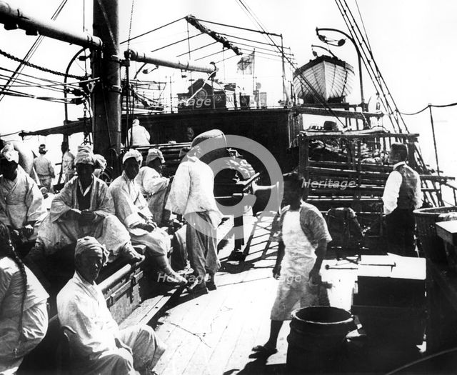 Ship, Shanghai, China, 1900. Artist: Unknown