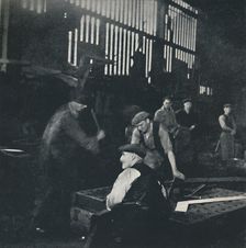 Shipbuilding scene 1941. Artist: Cecil Beaton