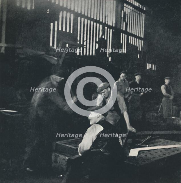 'Shipbuilding scene', 1941. Artist: Cecil Beaton.