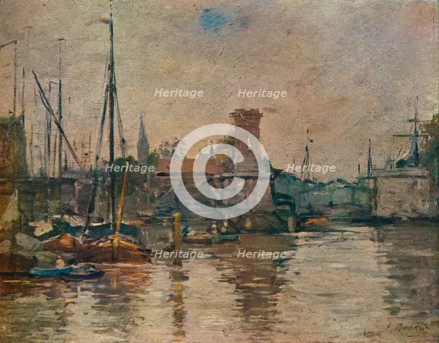 'Shipping', 19th century. Artist: Eugene Louis Boudin.