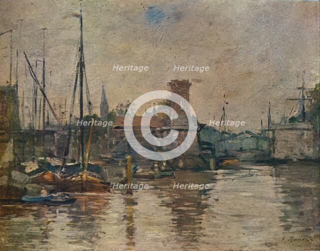 'Shipping', 19th century. Artist: Eugene Louis Boudin.