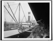 Shipping cotton, Savannah, Ga., between 1890 and 1901. Creator: Unknown