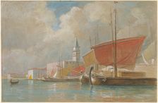 Shipping Along the Molo in Venice. Creator: William Stanley Haseltine