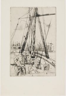 Shipping at Liverpool, 1867. Creator: James Abbott McNeill Whistler