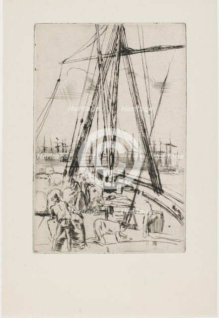 Shipping at Liverpool, 1867. Creator: James Abbott McNeill Whistler.