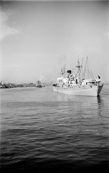 Shipping in Gravesend Reach on the River Thames, c1945-c1965. Artist: SW Rawlings