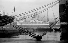 Shipping in the King George V Dock, Canning Town, London, c1945-c1965. Artist: SW Rawlings