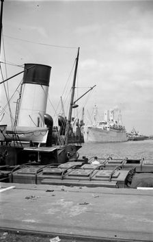 Shipping in Tilbury Docks, Essex, c1945-c1965. Artist: SW Rawlings