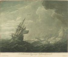 Shipping Scene from the Collection of Lawrence Fashion, 1720s. Creator: Elisha Kirkall