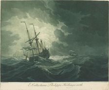 Shipping Scene from the Collection of Philip Hollingworth, 1720s. Creator: Elisha Kirkall