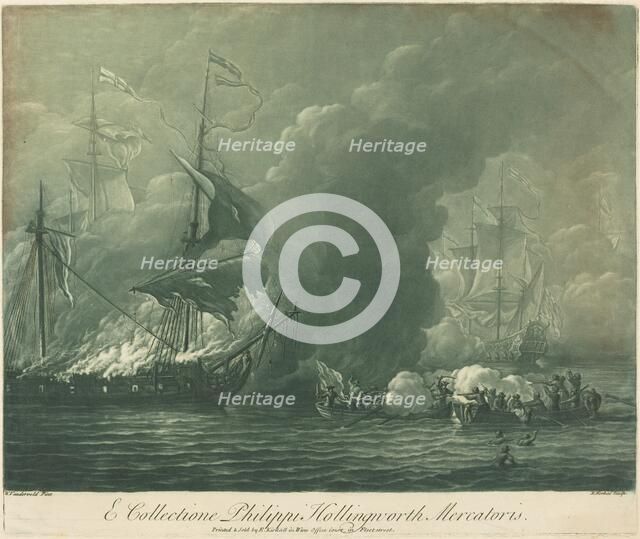 Shipping Scene from the Collection of Philip Hollingworth, 1720s. Creator: Elisha Kirkall.