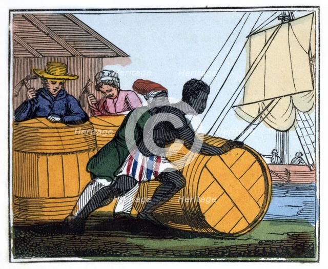 'Shipping the Casks', 1826. Artist: Unknown