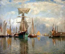 Shipping, Venice, c1913. Creator: David Murray