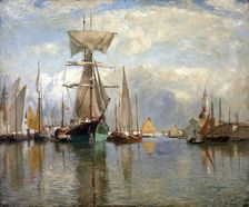 Shipping, Venice, c1913. Creator: David Murray