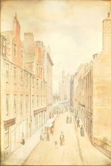 Shiprow And Castlegate Market, Aberdeen, c1900s. Creator: Alexander J Murray