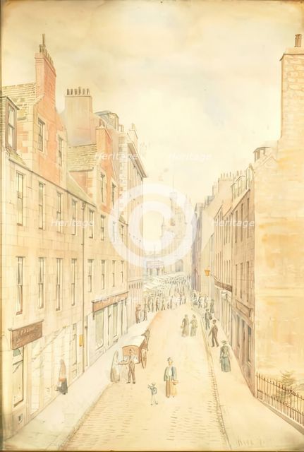 Shiprow And Castlegate Market, Aberdeen, c1900s. Creator: Alexander J Murray.