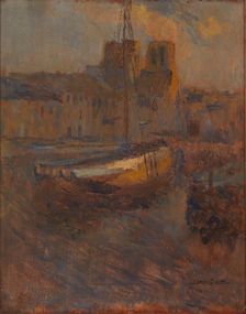 Ships at Anchor, Cherbourg no. II, n.d. Creator: Frank Edwin Scott