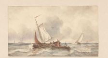 Ships at sea, 1829-1879. Creator: Ary Pleijsier
