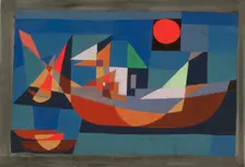 Ships at Rest, 1927. Creator: Klee, Paul (1879-1940)